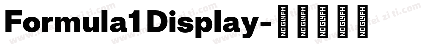 Formula1 Display字体转换